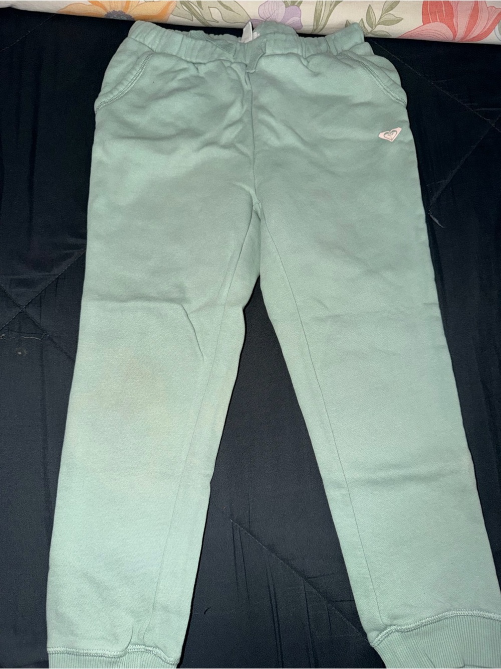 Roxy Girls Mint Green Jogger Sweatpants
